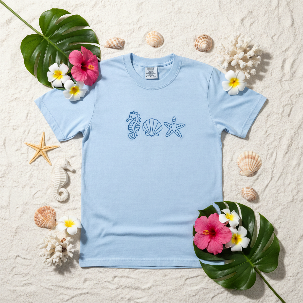Ocean Trio Flat Lay Beach