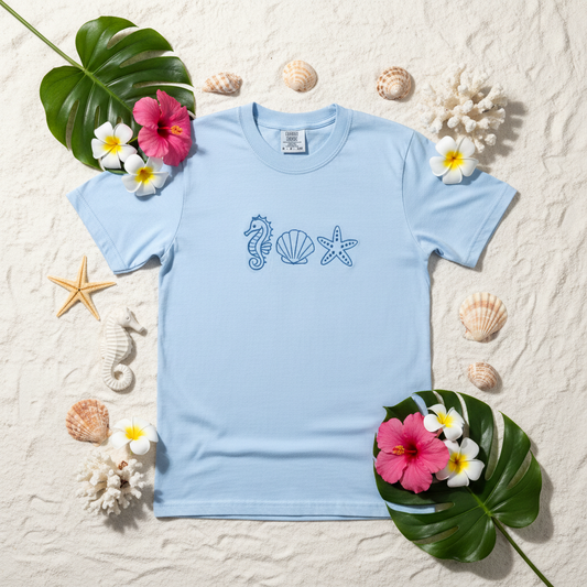 Ocean Trio Flat Lay Beach